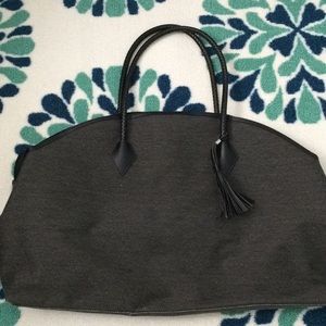 New DSW Downtown canvas tote weekender bag in gray